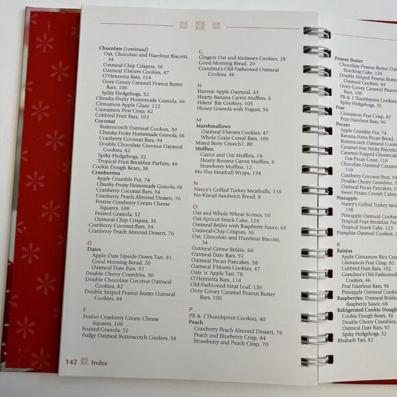 Cookbook The Oatmeal Cookbook Breads Entrees Desserts and More Hardcover - Picture 8 of 11